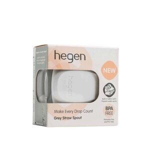 Hegen Grey Straw Spout BPA Free Baby Cup Attachment Leak Proof New in Box